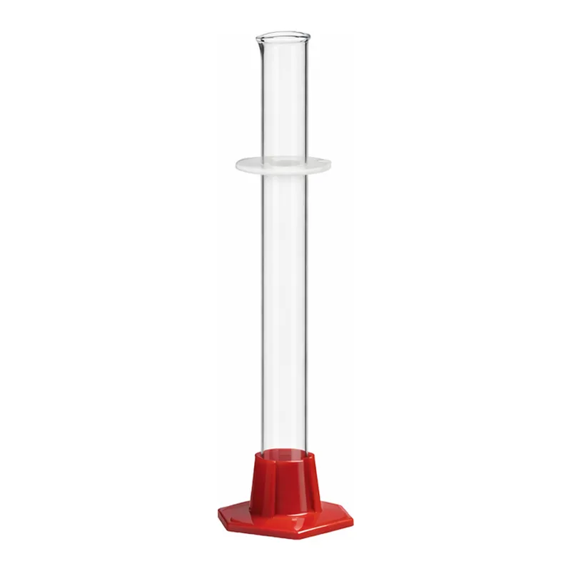Corning PYREX VISTA Single Metric Volumetric and Graduated Cylinders, Plastic Hexagonal Base, Blue Graduations, To Contain