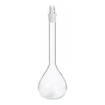Corning PYREX Class A Volumetric Flask, Certified and Serialized, with PYREX Standard Taper Stopper