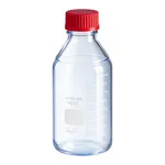 Corning PYREX 100 mL Round Media Storage Bottles, with GL45 PBT Plug Seal High Temperature Cap