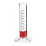 Corning PYREX Single Metric Scale Cylinders, Lifetime Red, Double Pourout, Graduated, To Contain
