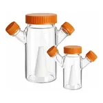 Corning Reusable Glass Spinner Flask with Angled Sidearms