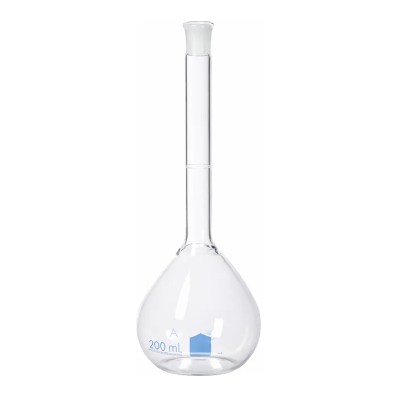 Corning PYREX VISTA Class A Volumetric Flasks with Glass Standard Taper Stopper