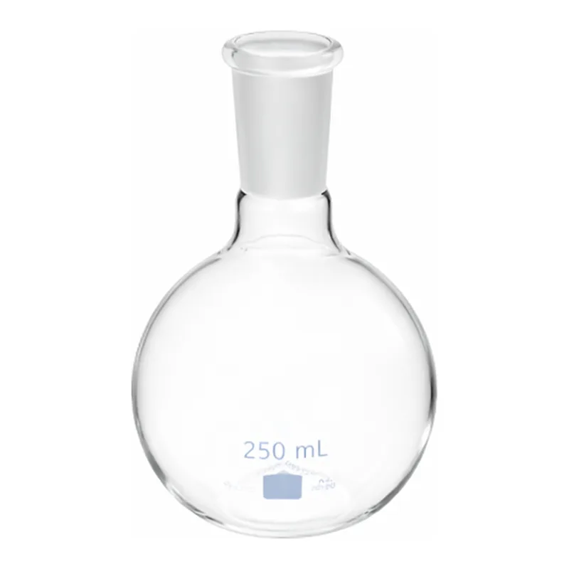 Corning PYREX VISTA Short Neck Boiling Flask, Flat Bottom
