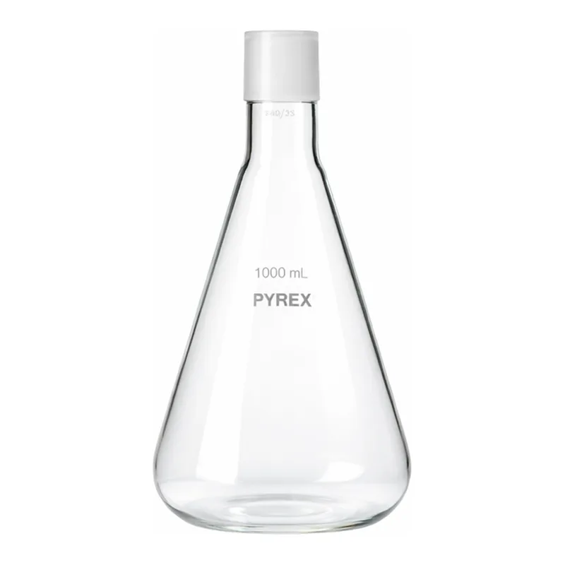 Corning PYREX Erlenmeyer Flask with 40/35 Standard Taper Joint, without Tubulation