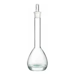 Corning PYREXPLUS Class A Volumetric Flask, Protective Coating, with PYREX Standard Taper Stopper