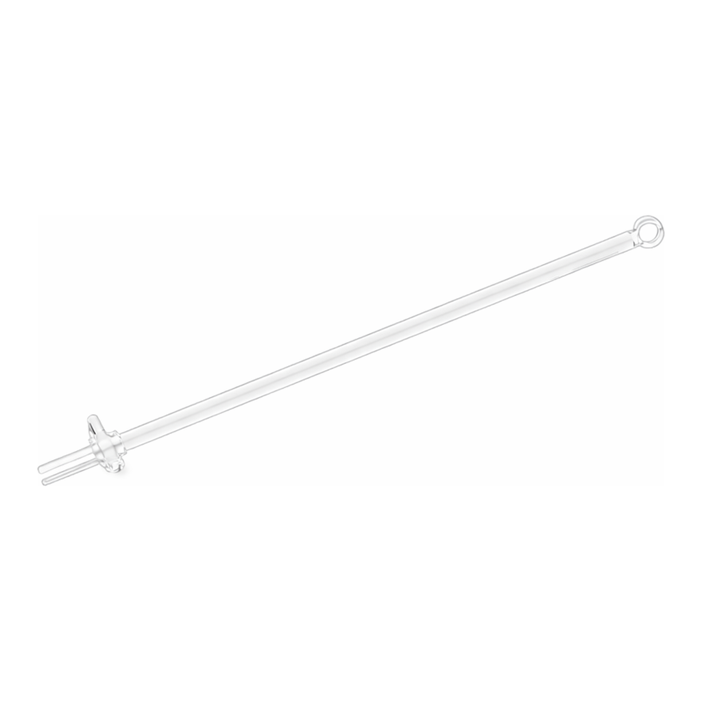 Corning PYREX Precision Bore Micro Buret, Class A, Funnel Top, Straight Standard Taper Stopcock, White Enamel Markings