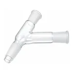 Corning PYREX Three-Way 120° Angle Connecting Adapter with 24/40 Standard Taper Joints