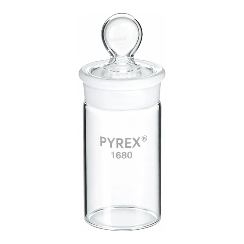 Corning PYREX Tall Weighing Bottles with Short Length Standard Taper Joints