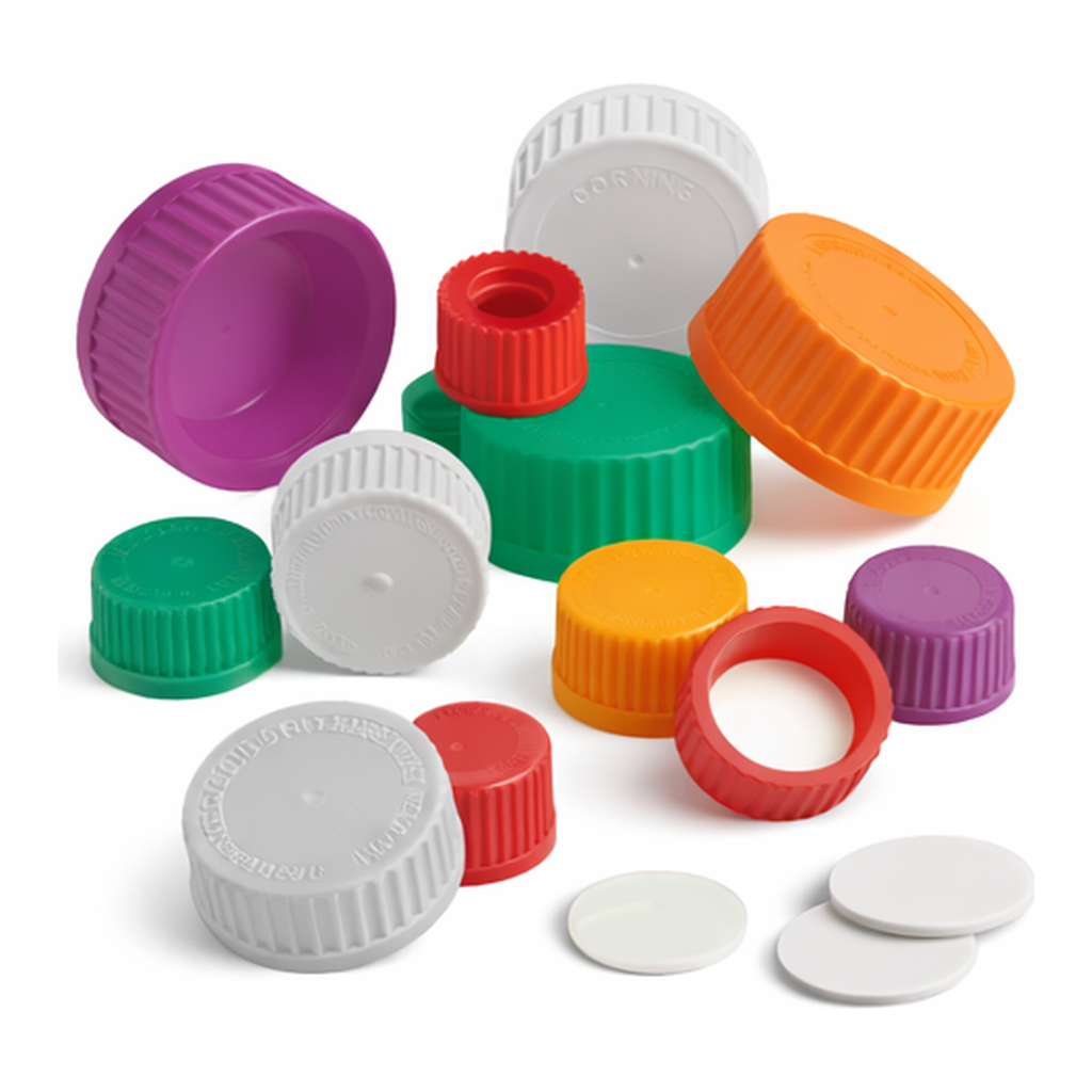 Corning PYREX Bottle, Storage, Screw Caps