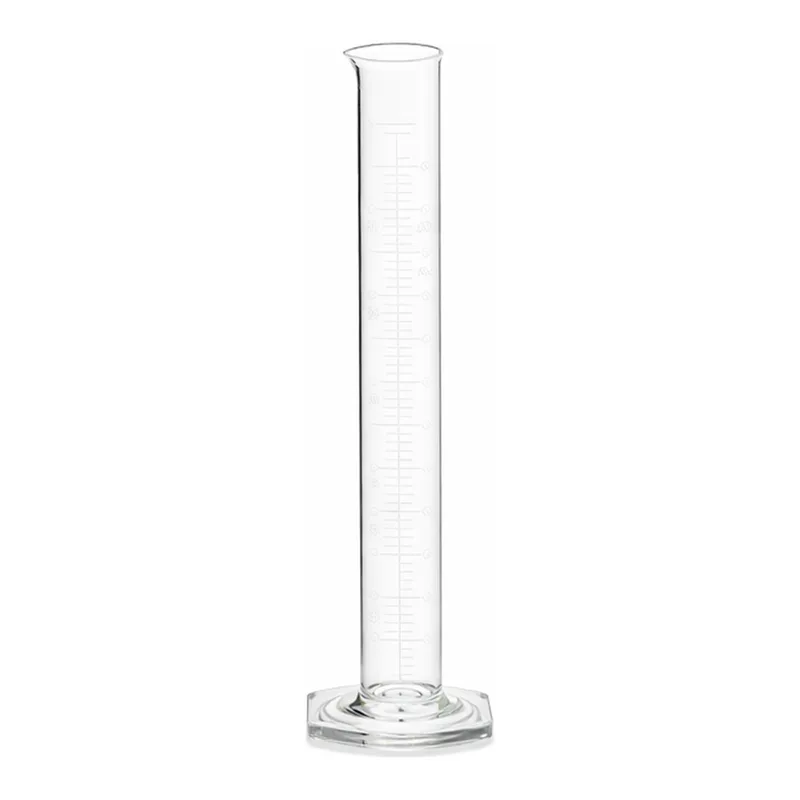 Corning PYREXPLUS Single Metric Scale Cylinders, Protective Coating, Graduated, To Deliver