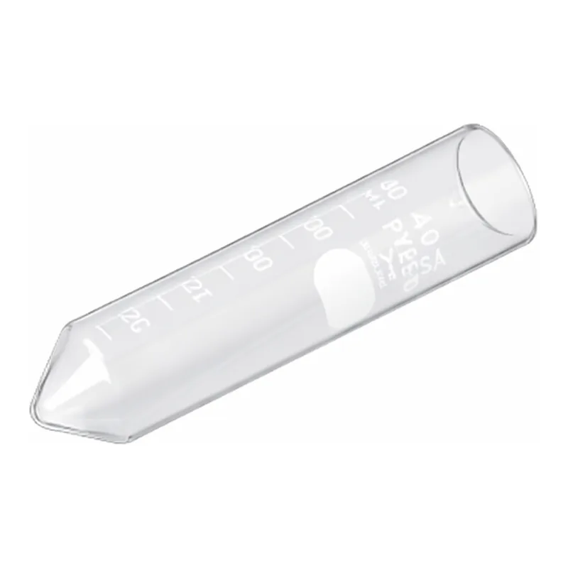 Corning PYREX 40 mL Heavy Duty Conical Centrifuge Tube, White Graduations with Pourout