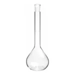 Corning PYREX Class A Volumetric Flask with Polyethylene Standard Taper Stopper