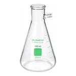 Corning PYREXPLUS Heavy Wall Filtering Flask, Protective Coating, Tubulation, Graduated