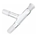 Corning PYREX 75° Angle Three-Way Connecting Adapter, Standard Taper Joints