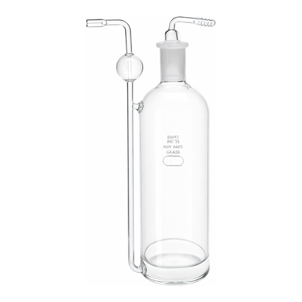 Corning PYREX 350 mL Gas Washing Bottle with Side Inlet and Coarse Fritted Disc