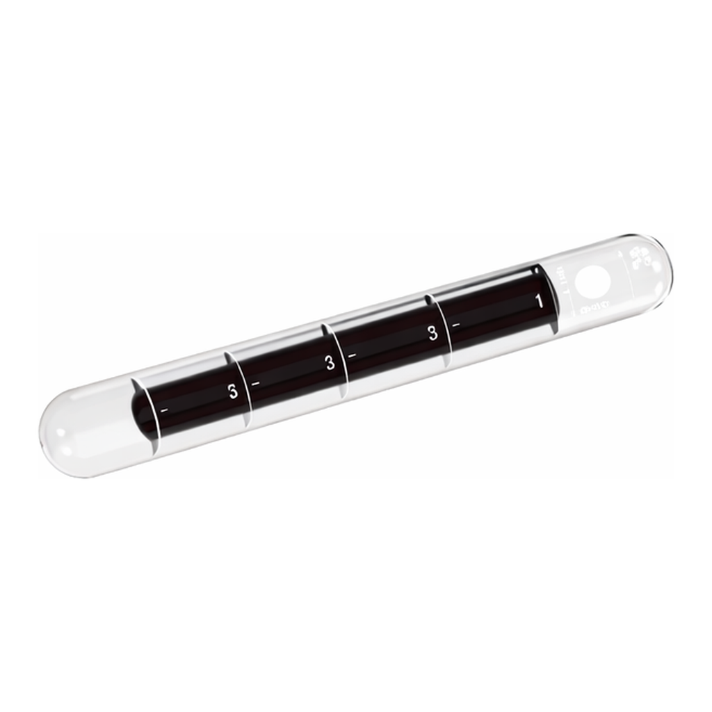 Corning PYREX 50 mL Taylor Universal Tube with Lifetime Red Graduations, 25x200 mm