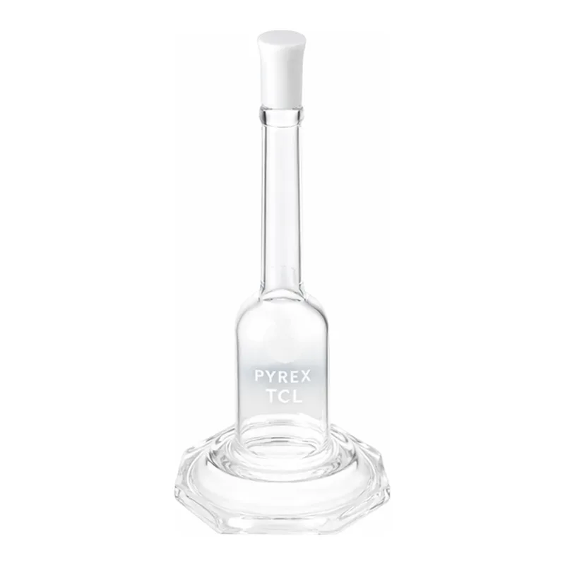 Corning PYREX Class A Micro Volumetric Flask, Hexagonal Base, PYREX Standard Taper Stopper