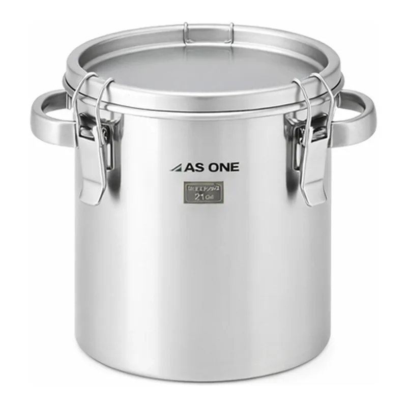 AS ONE Stainless Steel Sealed Tank(Handle Type·SUS304), 스테인리스 밀폐 탱크(손잡이 타입·SUS304)