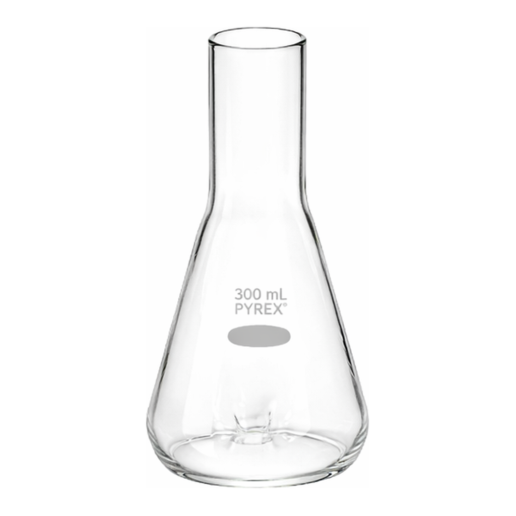 Corning PYREX Delong Shaker Erlenmeyer Flask with Extra Deep Baffles