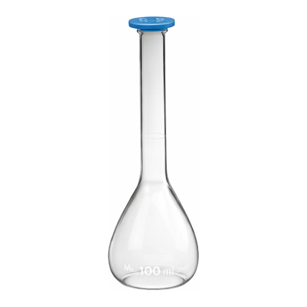 Corning PYREX Class A Volumetric Flask with Snap Cap