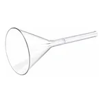 Corning PYREX Plain 60° Angle Funnels, Short Stem, Large Size