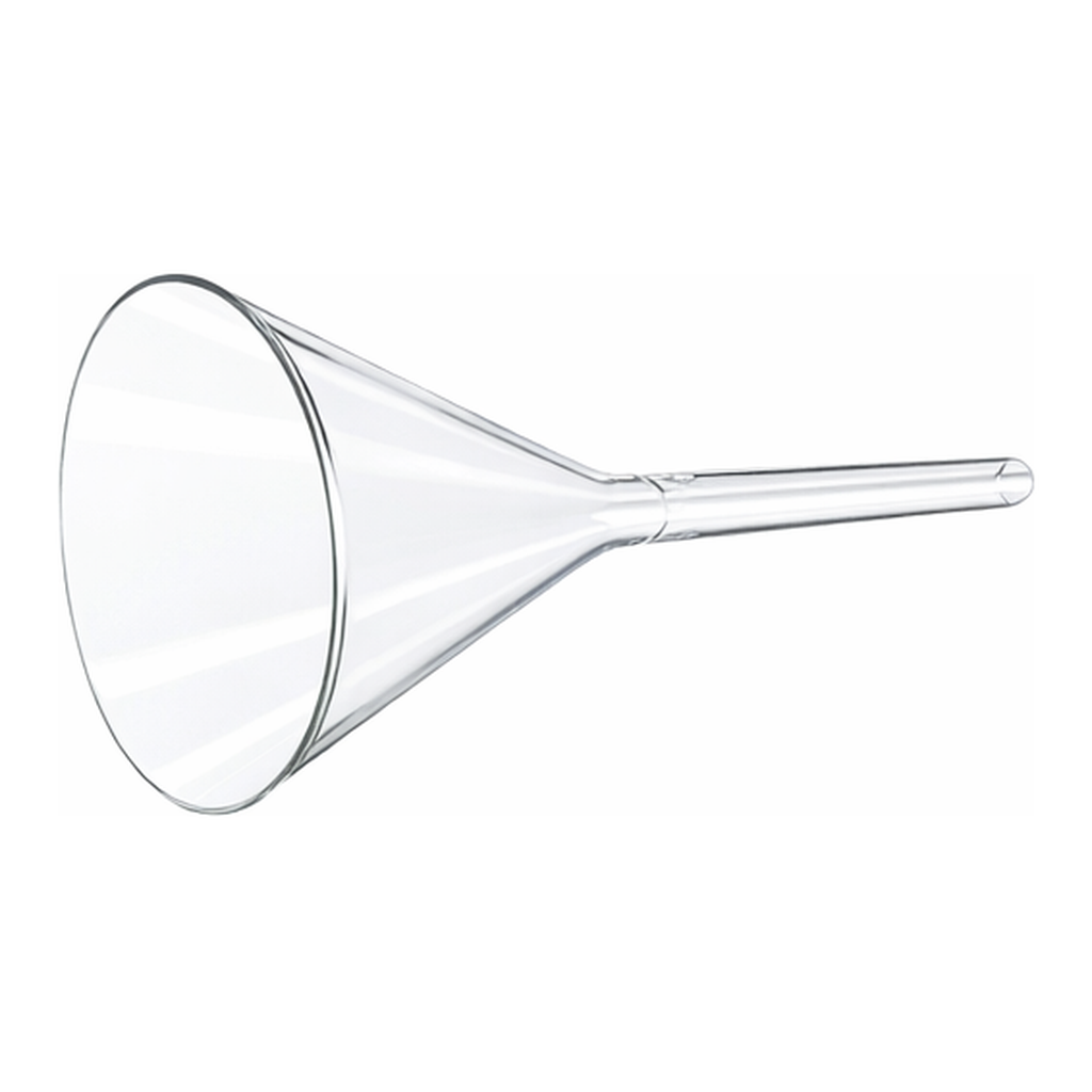 Corning PYREX Plain 60° Angle Funnels, Long Wide Stem, Large Size
