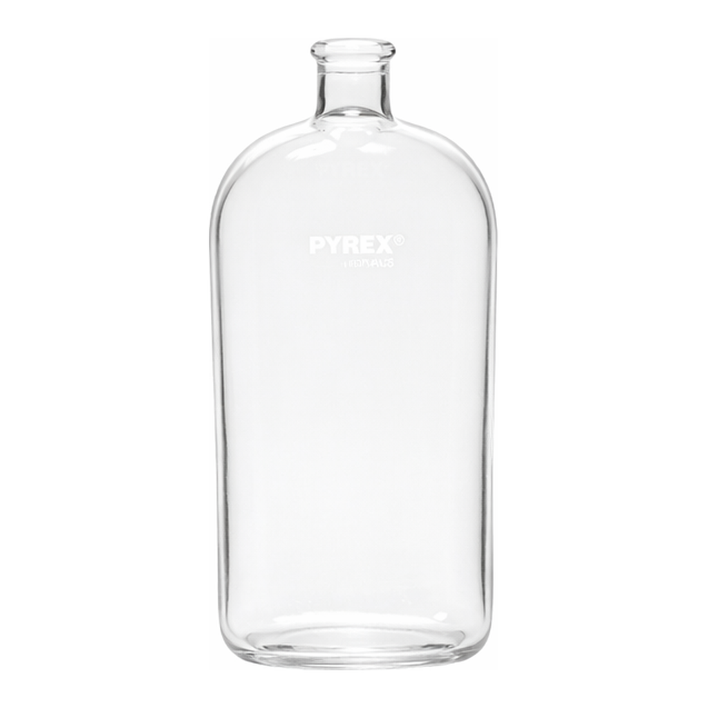 Corning PYREX 1L Roux Culture Bottles with Offset Tooled Neck