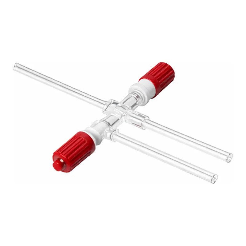 Corning PYREX Product Standard Stopcock, Brand Body, Rotaflo PTFE High Performance, Three-way, Plain Bore