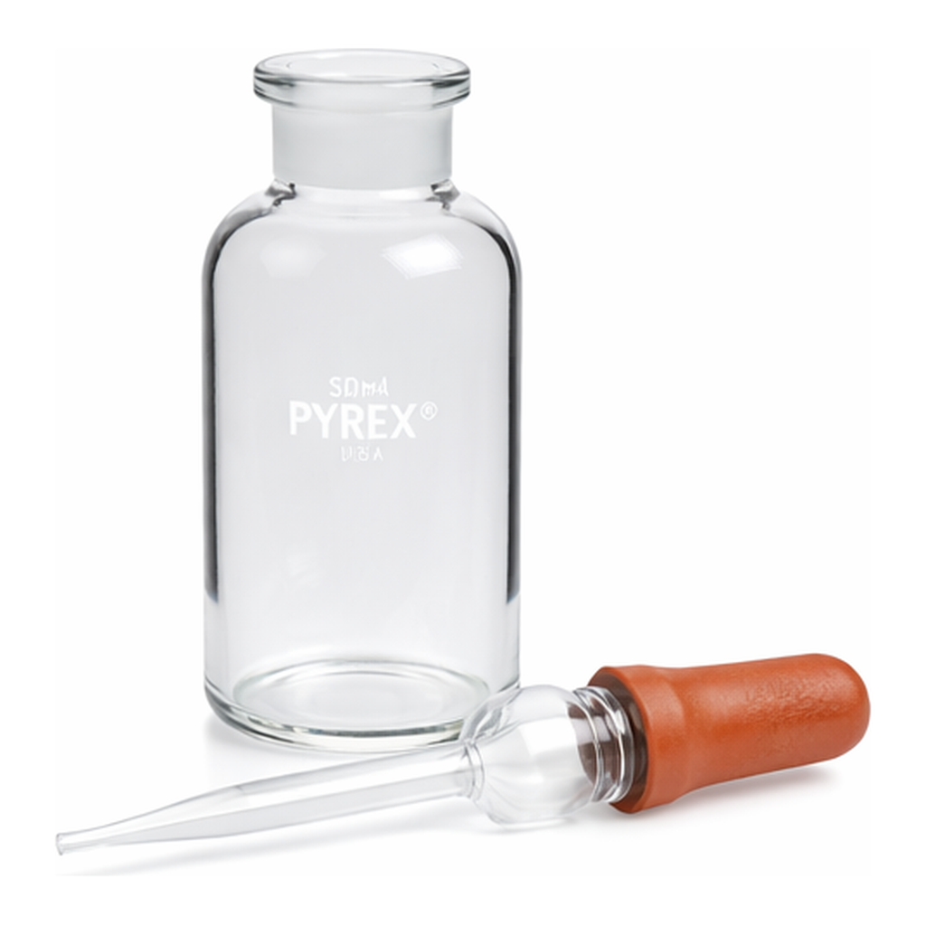 Corning PYREX 125 mL Dropping Bottle with Bulb and Pipet