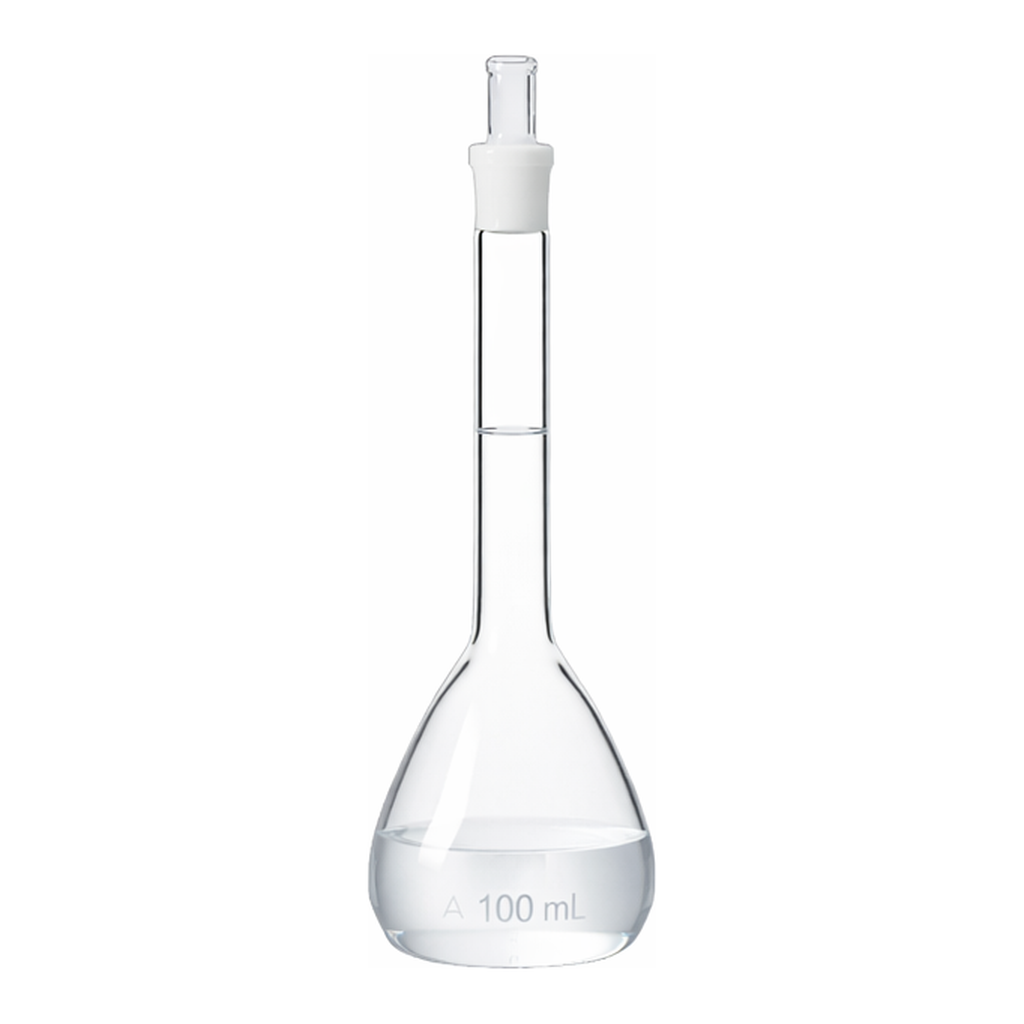 Corning PYREX Class A Volumetric Flask, with PYREX Standard Taper Stopper, Flask Only