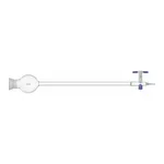 Merck Synthware(TM) chromatography column with reservoir, spherical joint and PTFE stopcock