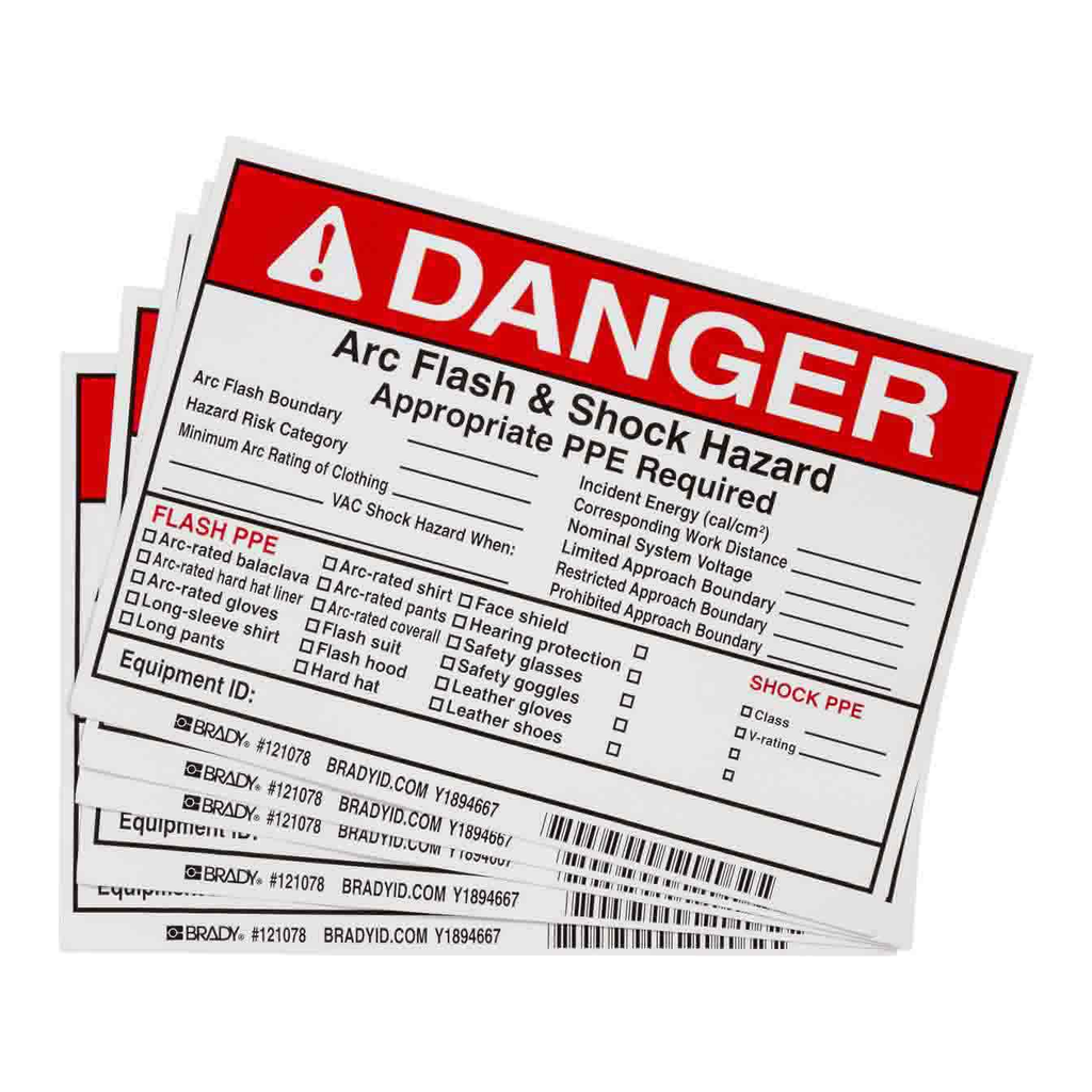 Brady Arc Flash Label
