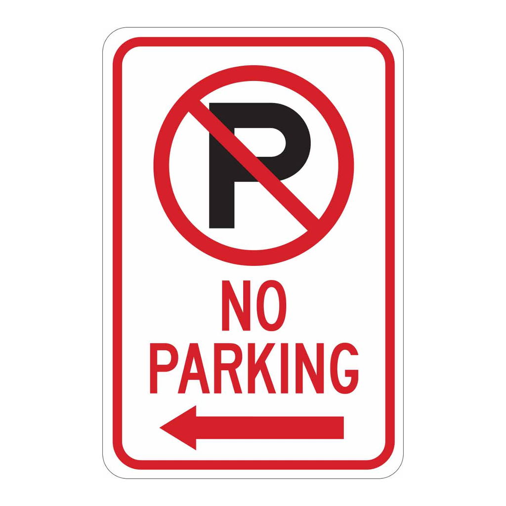 Brady No Parking Sign