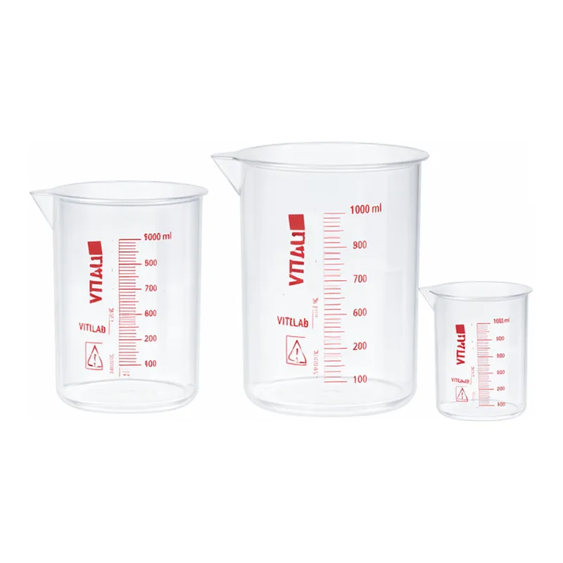 VIT-LAB PMP 고급형 투명 비이커 PMP Crystal-Clear Griffin Beaker