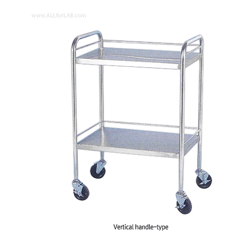핸들 타입 다용도2단 카트 Stainless-steel Dressing Cart