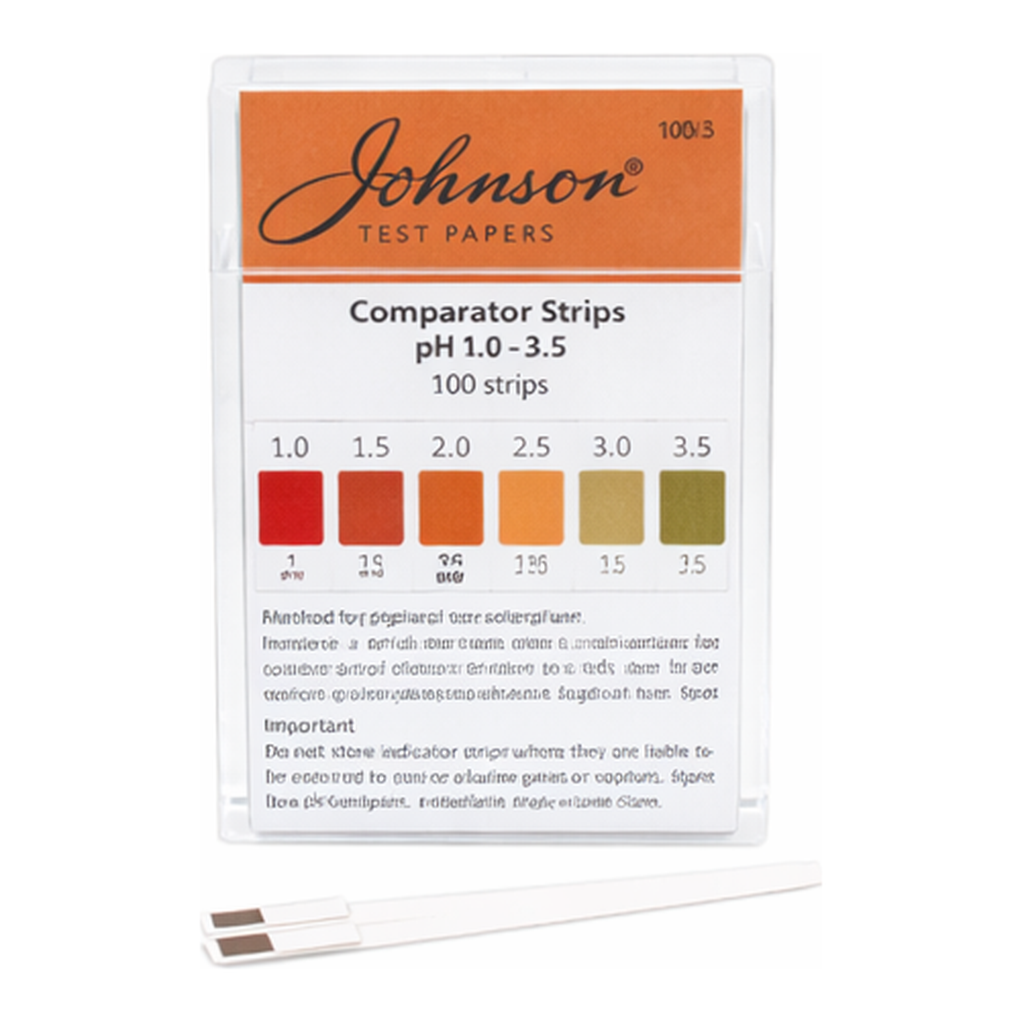 Johnson Test Papers High Precise(0.2~0.5 pH-divi.) Color Pad Polypropylene pH Comparator