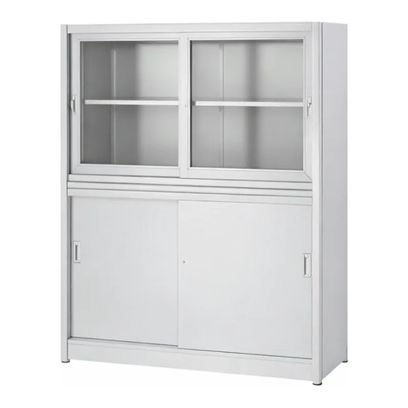 AS ONE Stainless Steel Cabinet (Upper Glass Door / Lower Stainless Door), 스테인리스 보관장 (상부 유리문/ 하부 스테인리스 문)