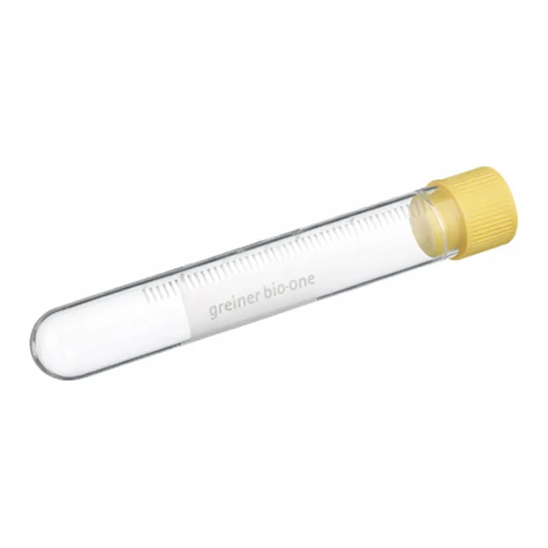 Greiner Bio One CRYO.S, 5 ML, PP, ROUND BOTTOM,INTERNAL THREAD, YELLOW SCREW CAP, WRITING AREA, NATURAL, STERILE, 50 PCS./BAG
