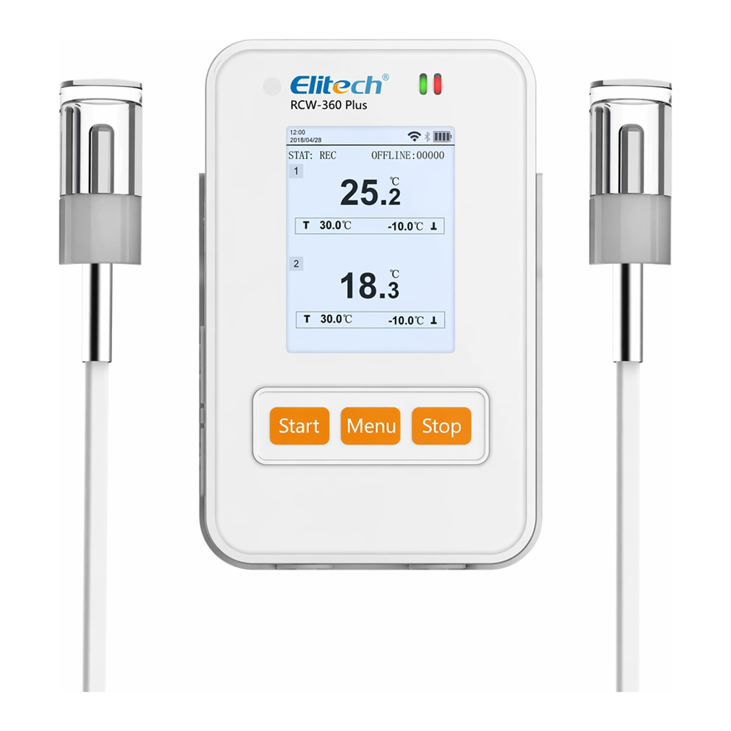 Elitech Elitech RCW-360PW-GLE 무선 Wifi 외장 2채널 글리세린 온도 기록계