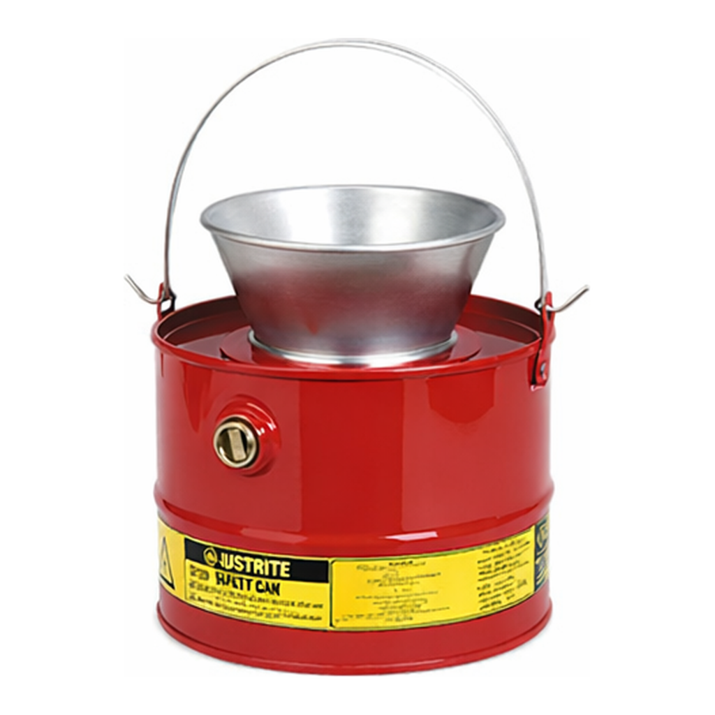 Justrite 10903 / 폐용액 수집용 안전깔때기 3갤런 (철제/11L/빨강)/OD 295x311mm/2.5kg[1EA]