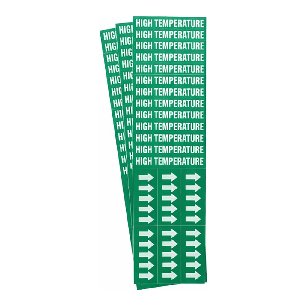 Brady HIGH TEMPERATURE HOT WATER Pipe Marker