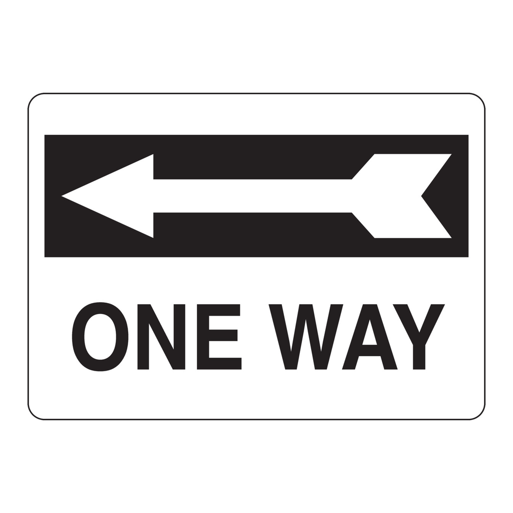 Brady One Way Sign