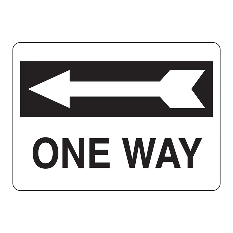 Brady One Way Sign