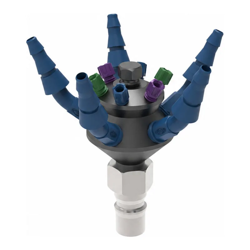 Justrite HPLC manifold, steel Quick-Lock