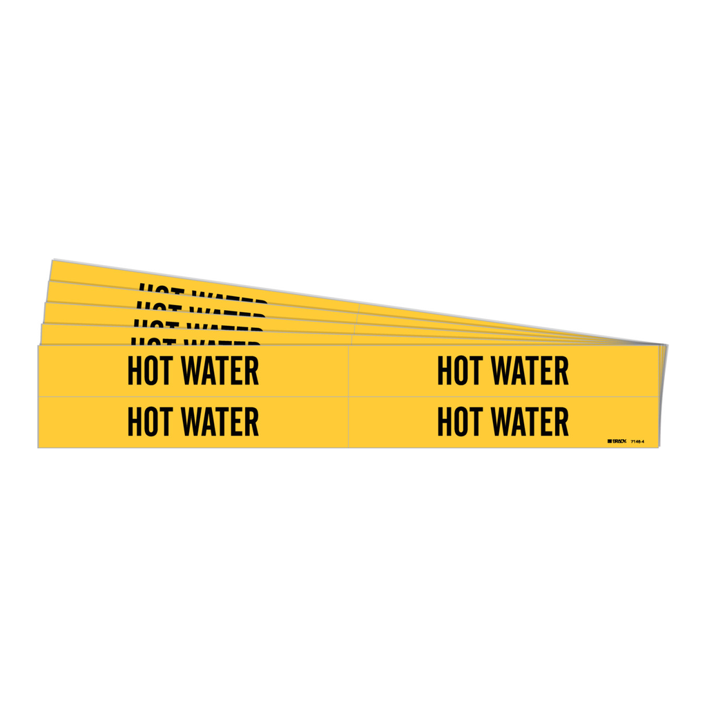 Brady HOT WATER Pipe Marker