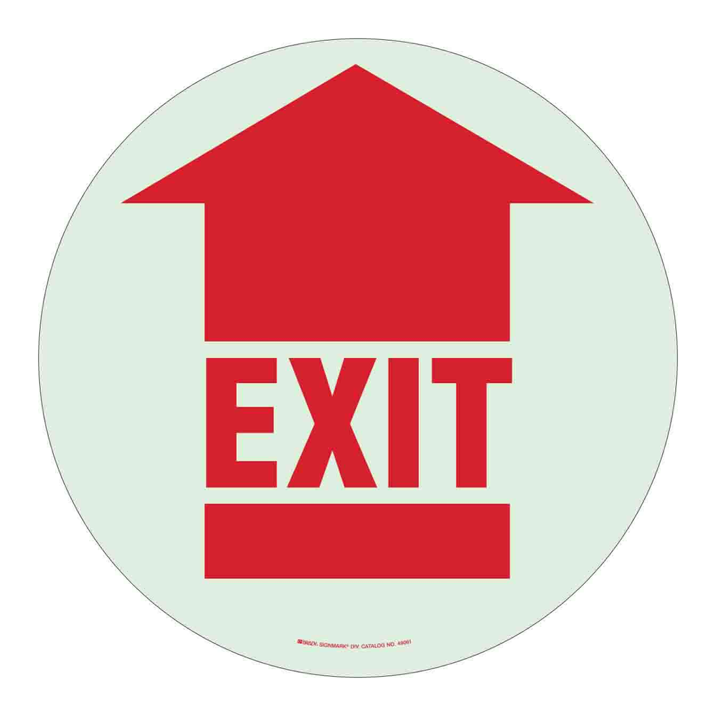 Brady EXIT BradyGlo Floor Sign