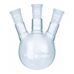 SciLab DURAN or PYREX glass 3× Joint Neck Round Bottom Flasks