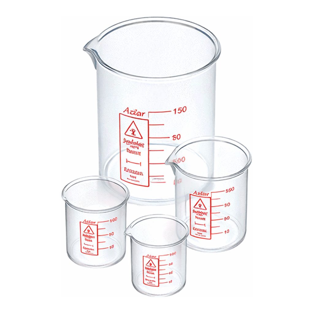 azlon PMP Clear Beakers