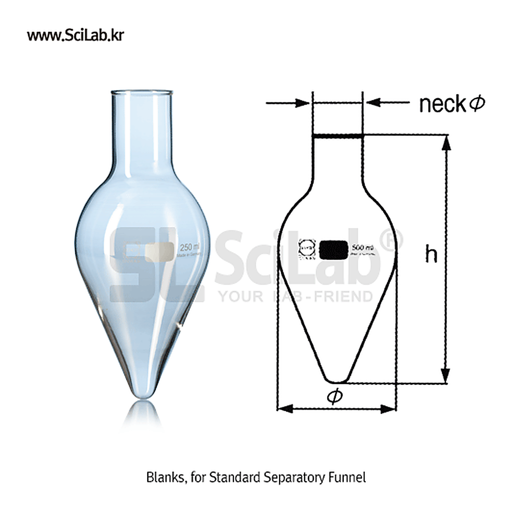 DURAN Blanks for Standard Separatory Funnel