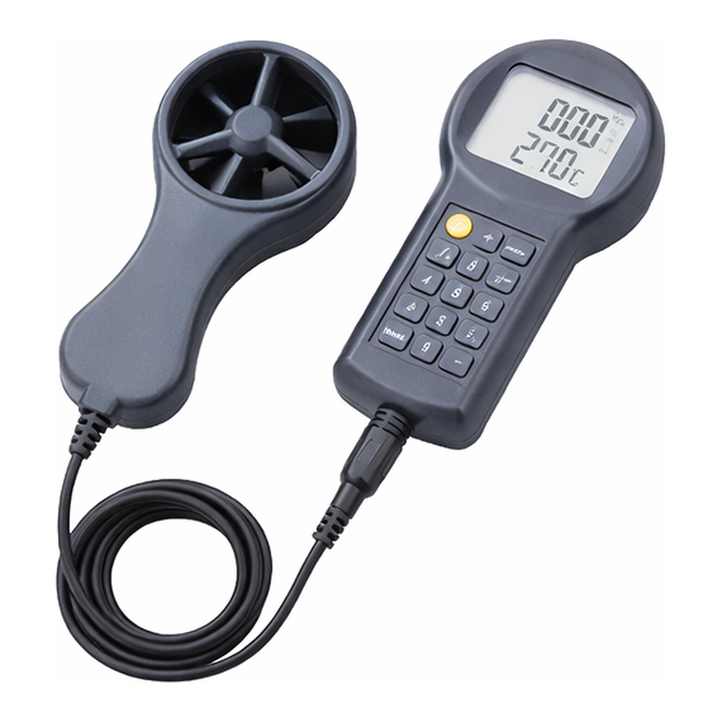 Custom Digital Portable Thermo-Anemometer